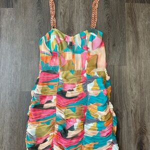 Zara viral mini dress with chain straps